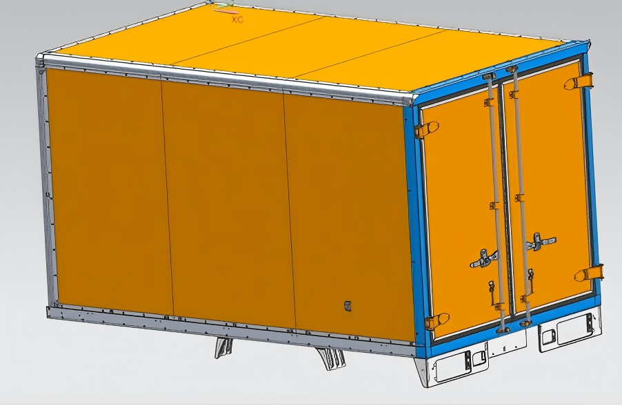 China Plug-in Dry Truck Body Factory Producing Durable and Efficient Dry Van Bodies